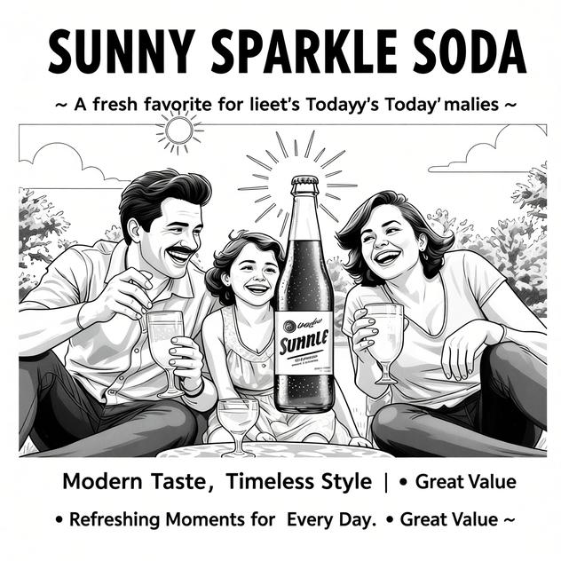 Sunny Sparkle Soda advertisement
